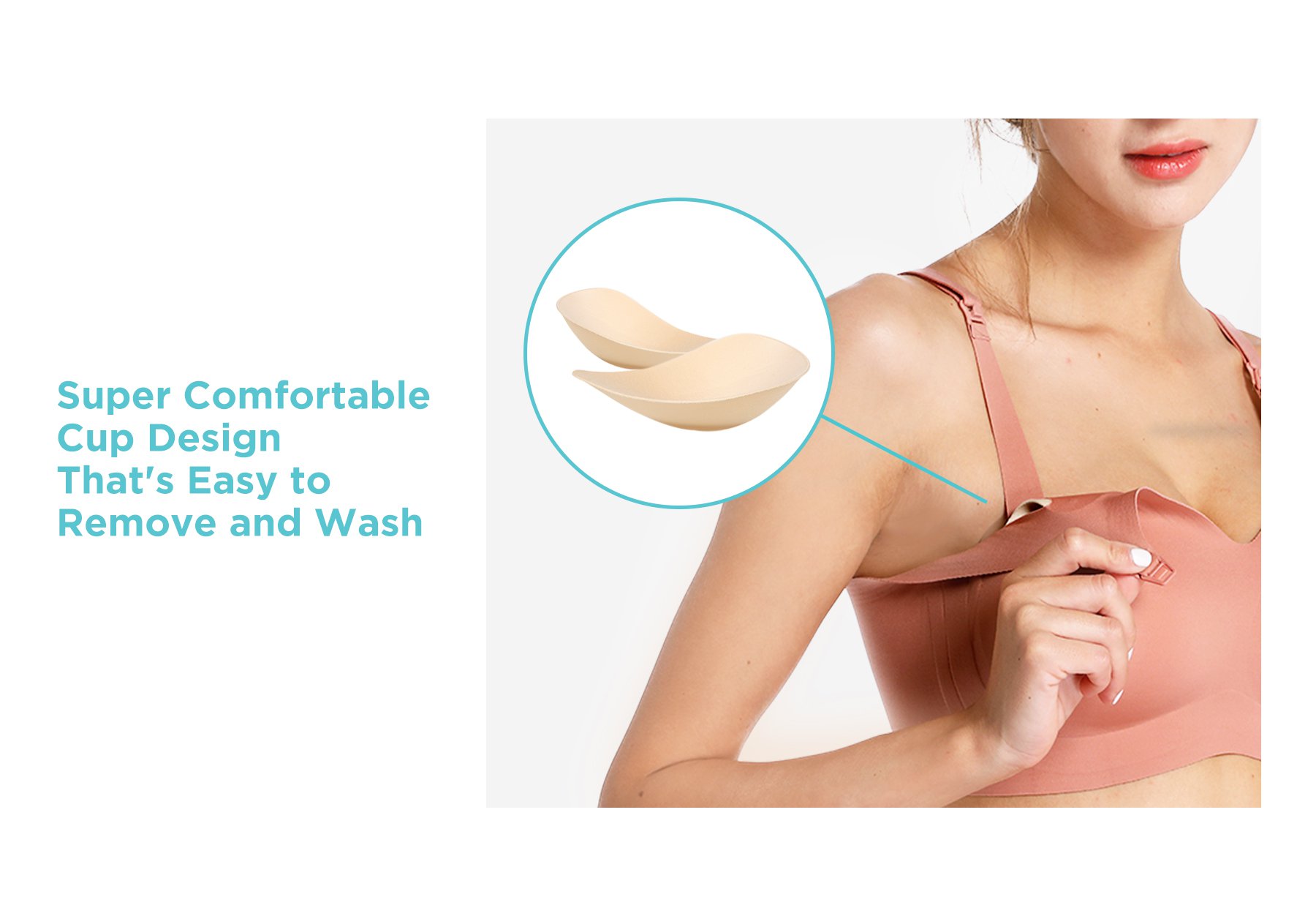 MOOIMOM Delicate Maternity & Nursing Bra description image