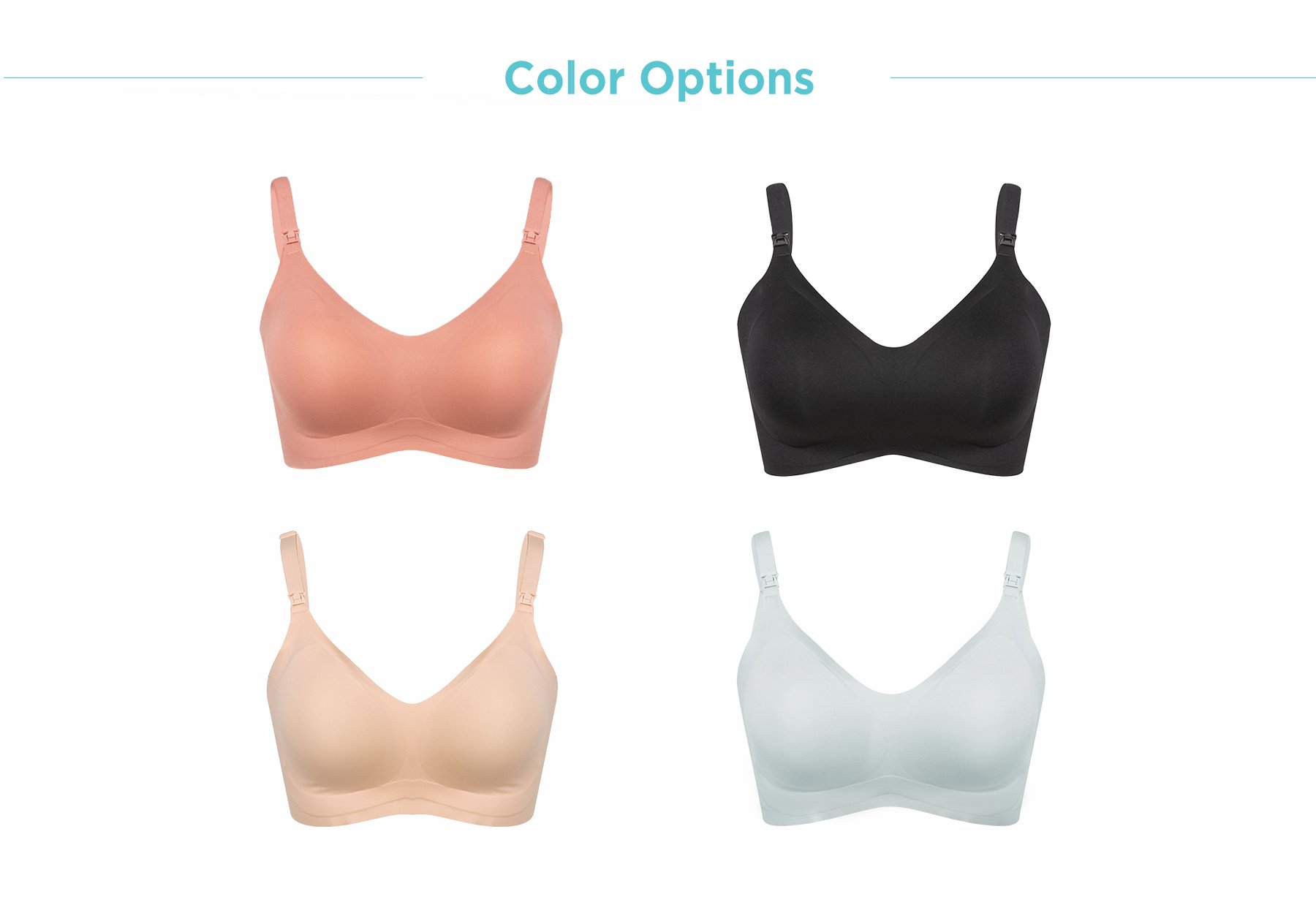 MOOIMOM Delicate Maternity & Nursing Bra description image