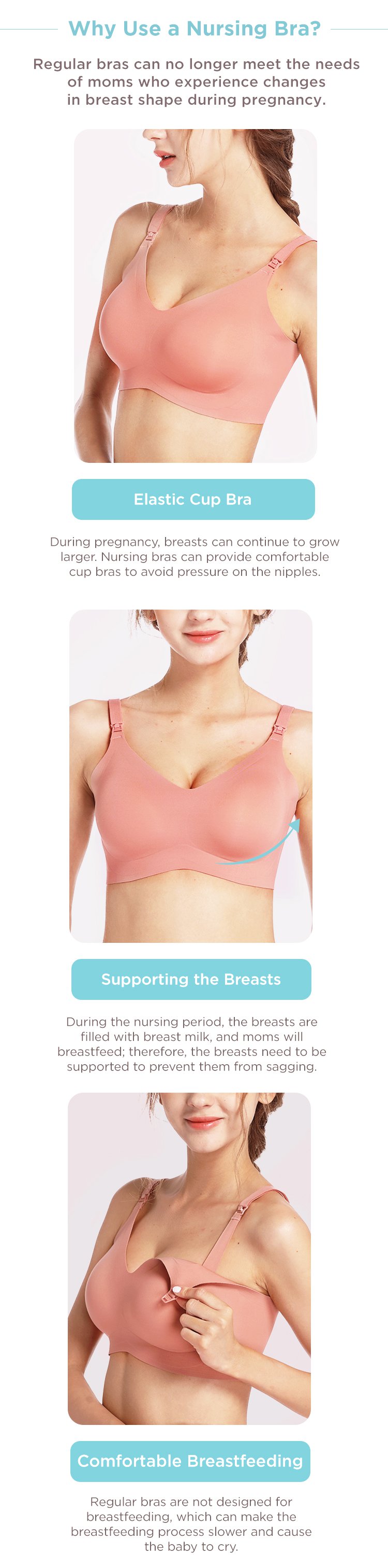 MOOIMOM Delicate Maternity & Nursing Bra description image