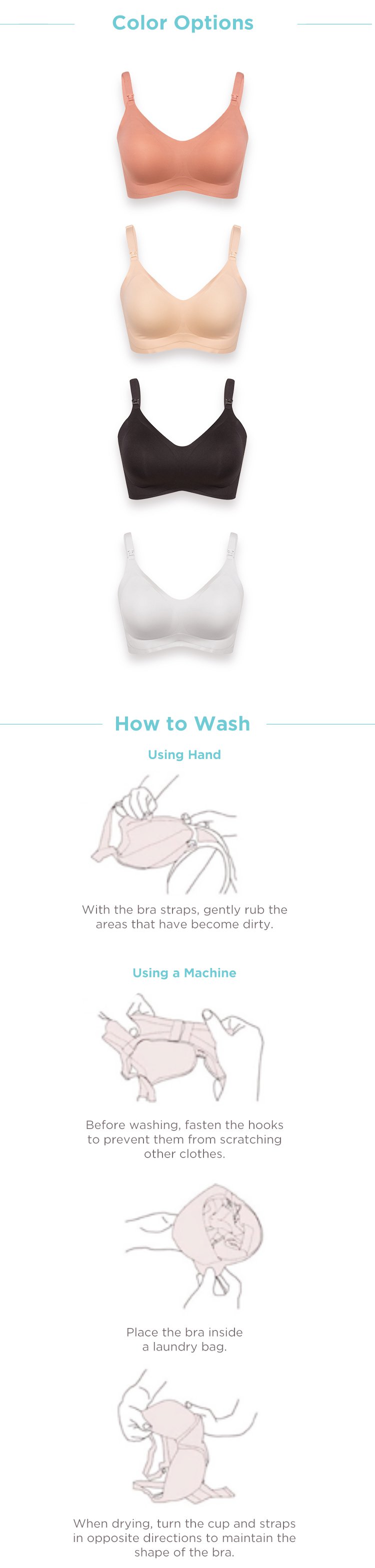 MOOIMOM Delicate Maternity & Nursing Bra description image