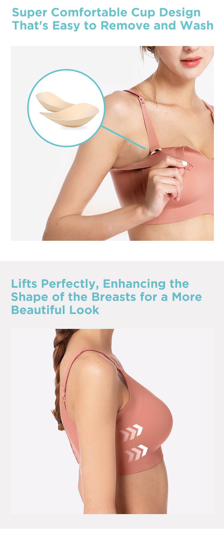 MOOIMOM Delicate Maternity & Nursing Bra description image