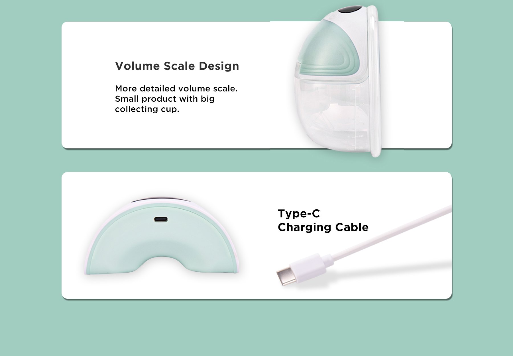 MOOIMOM Wireless Electric Breast Pump M3 description image
