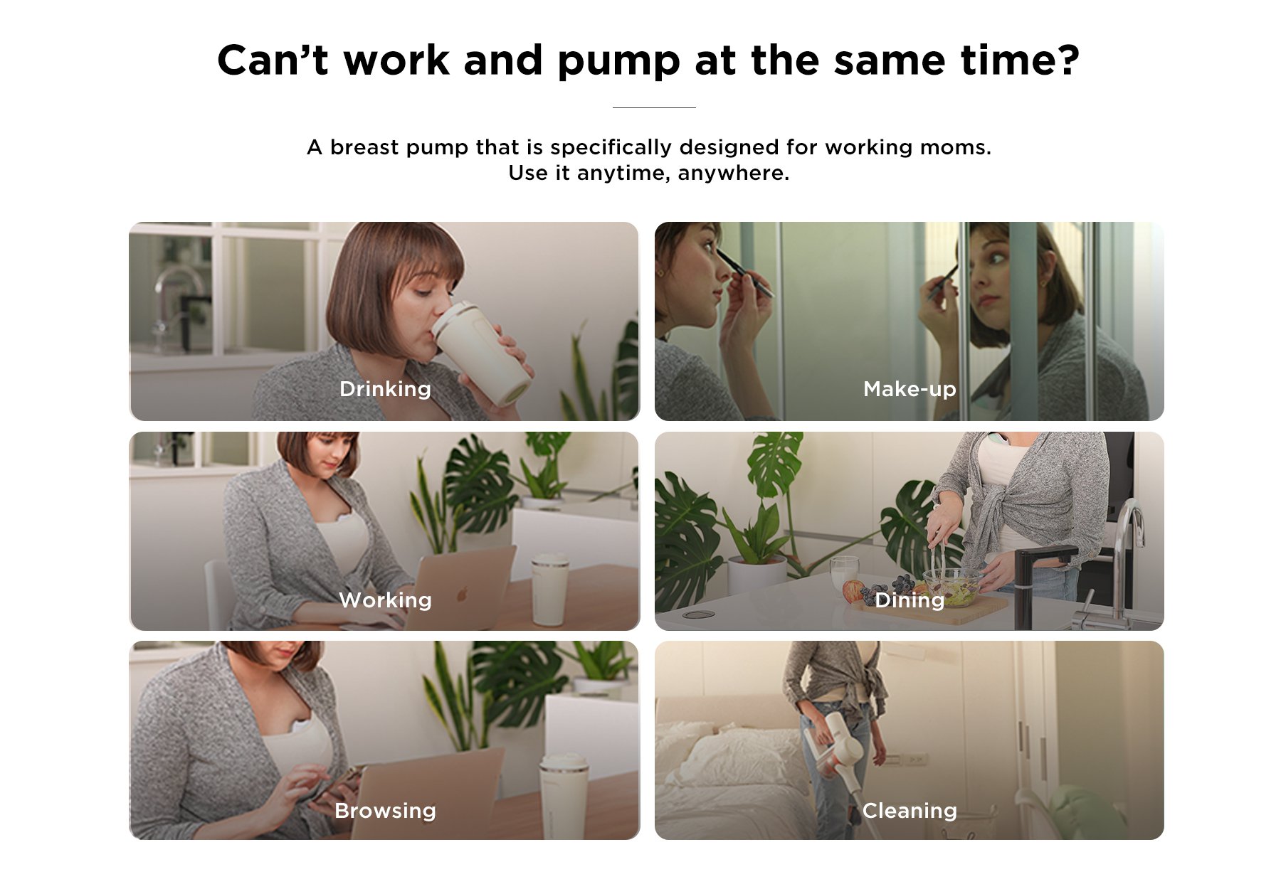 MOOIMOM Wireless Electric Breast Pump M3 description image