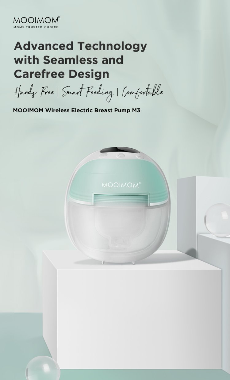 MOOIMOM Wireless Electric Breast Pump M3 description image