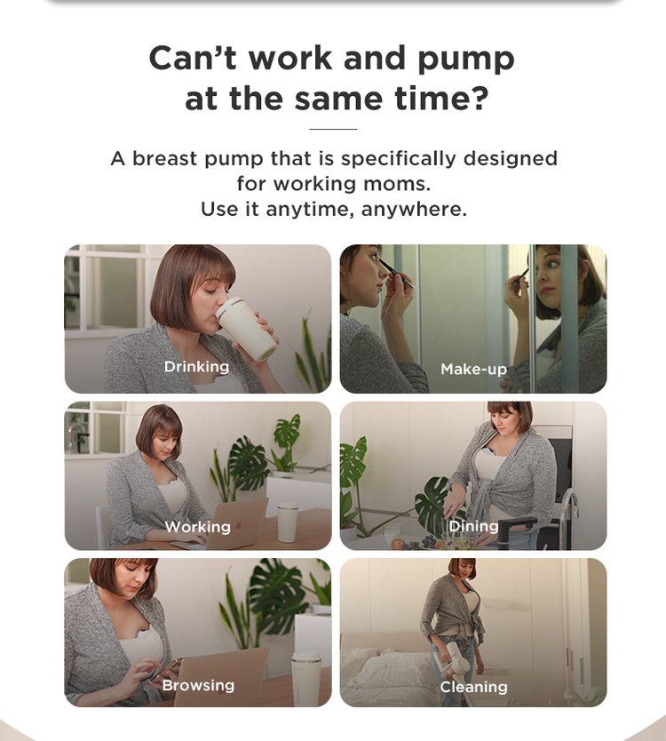 MOOIMOM Wireless Electric Breast Pump M3 description image