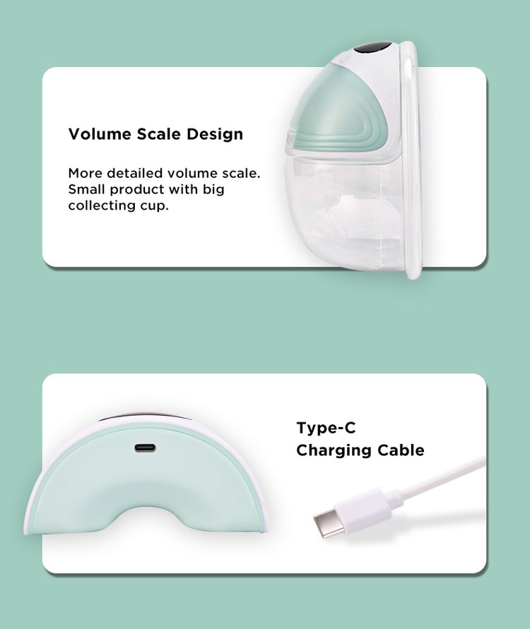 MOOIMOM Wireless Electric Breast Pump M3 description image
