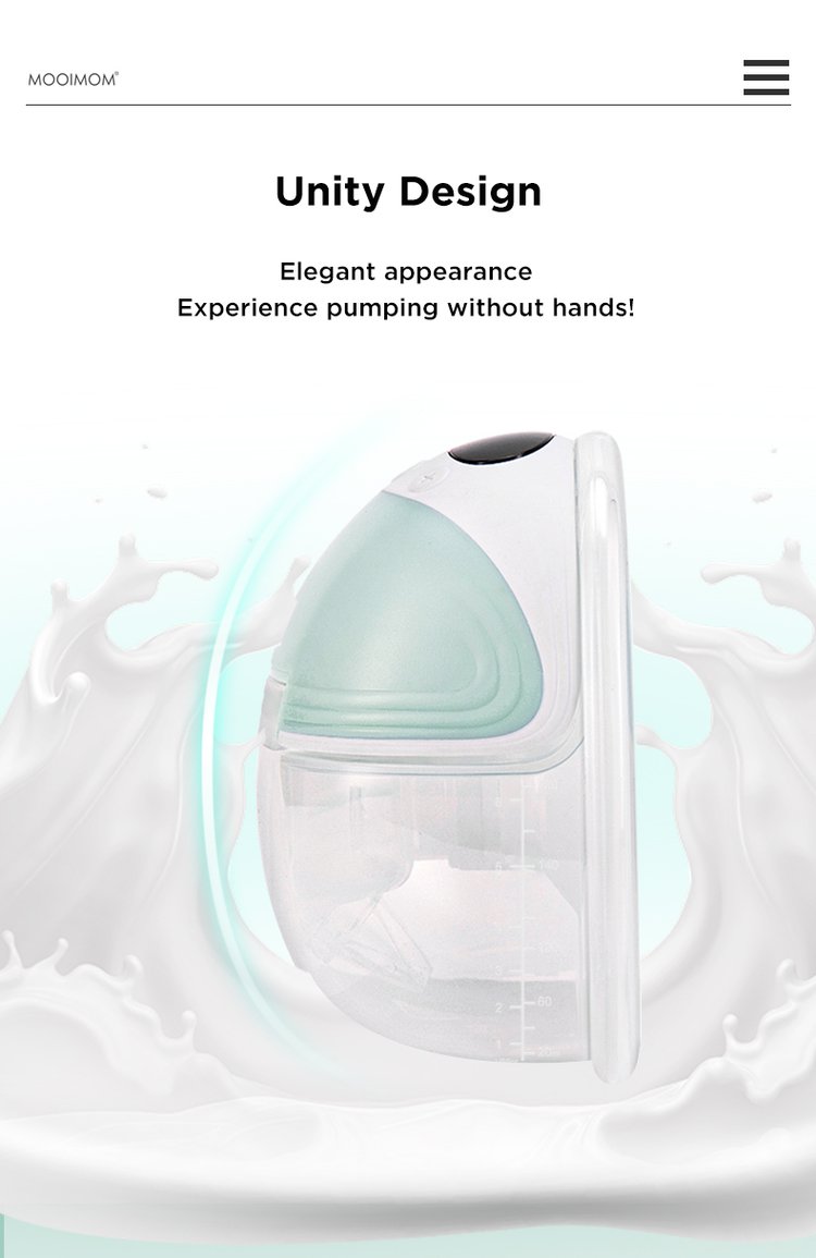 MOOIMOM Wireless Electric Breast Pump M3 description image