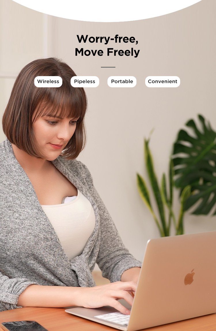MOOIMOM Wireless Electric Breast Pump M3 description image