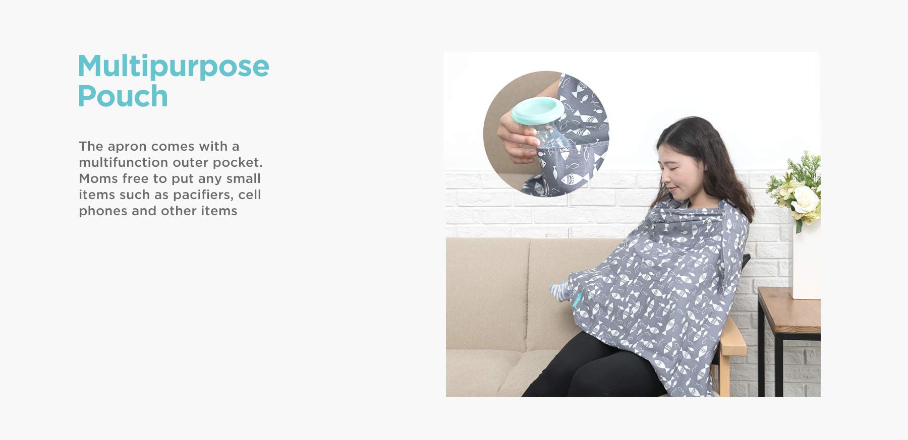 MOOIMOM BreastFeeding Nursing Cover description image