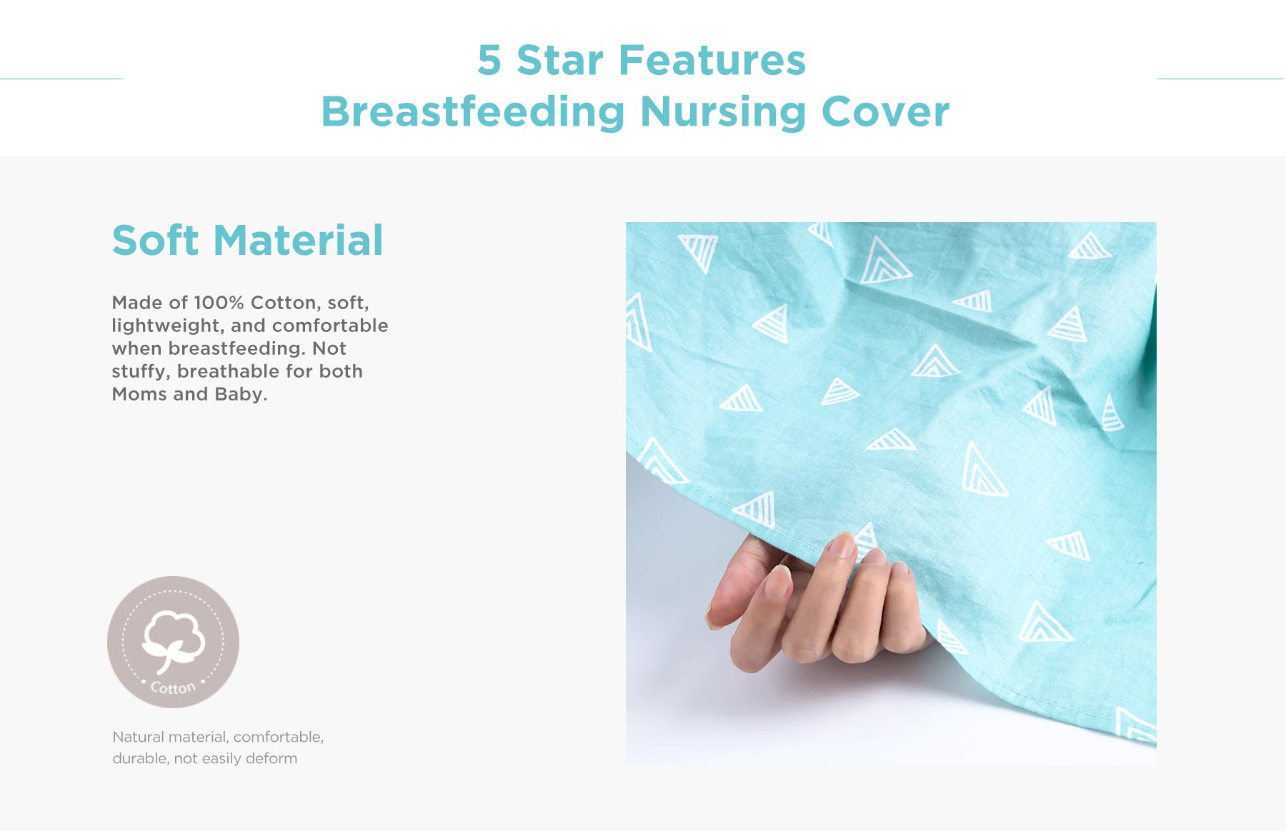 MOOIMOM BreastFeeding Nursing Cover description image