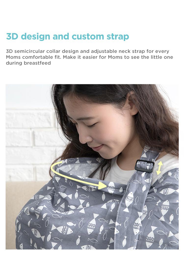 MOOIMOM BreastFeeding Nursing Cover description image