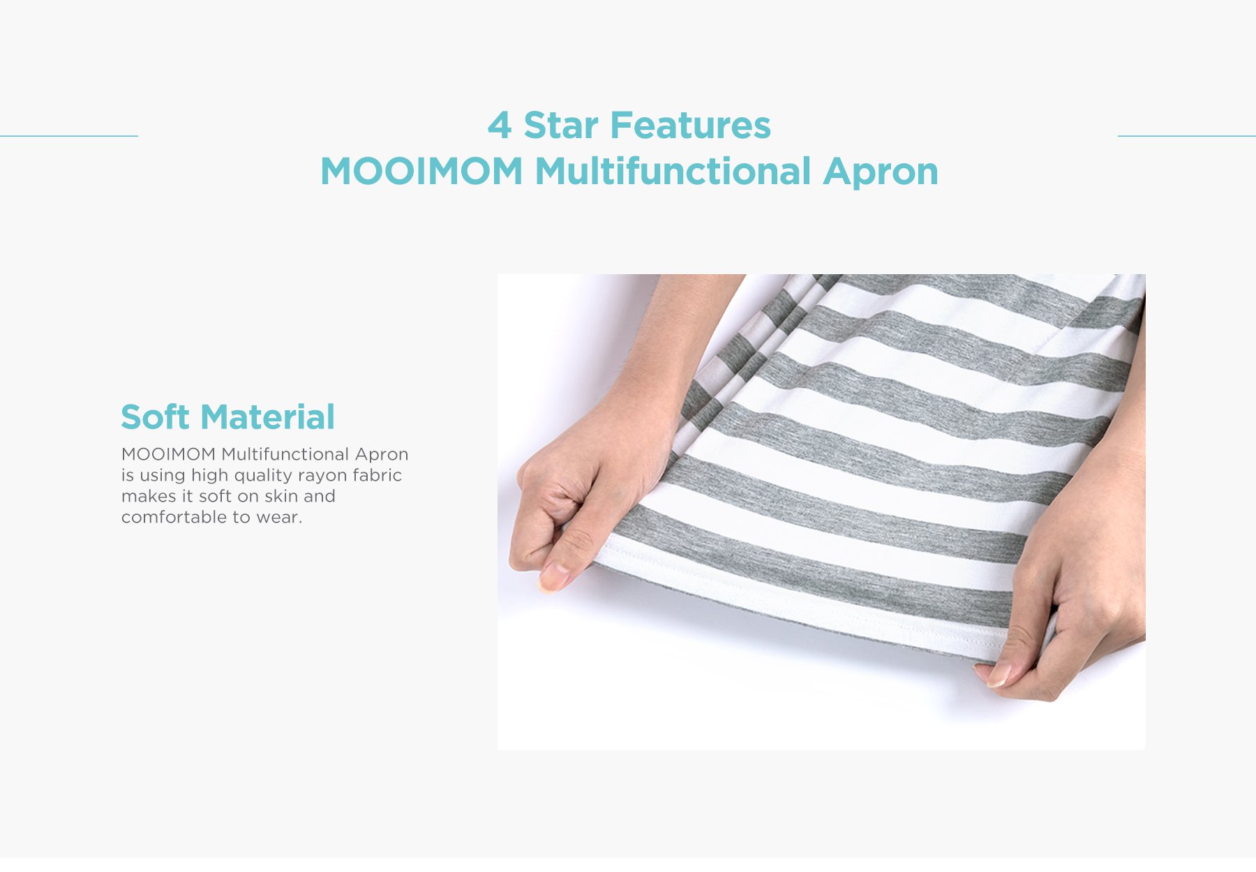 MOOIMOM Multi-Use Nursing Scarf description image