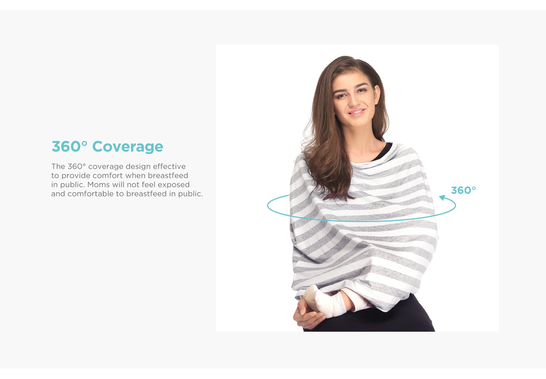 MOOIMOM Multi-Use Nursing Scarf description image