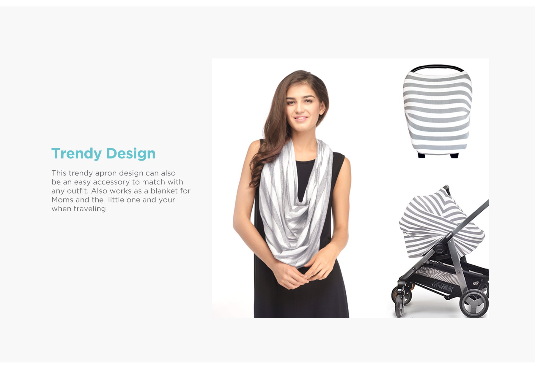 MOOIMOM Multi-Use Nursing Scarf description image