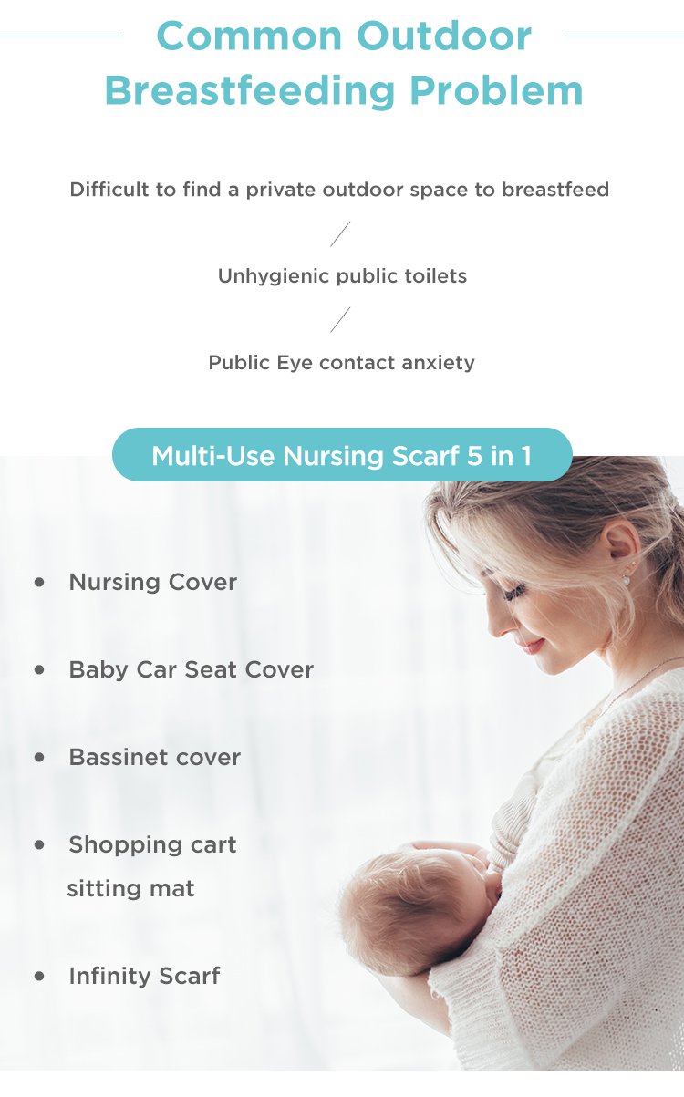 MOOIMOM Multi-Use Nursing Scarf description image