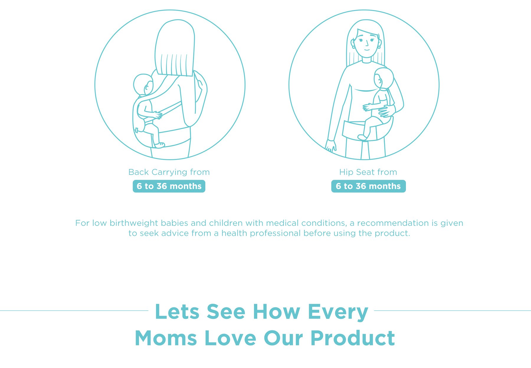 MOOIMOM Lightweight Hip Seat Carrier description image