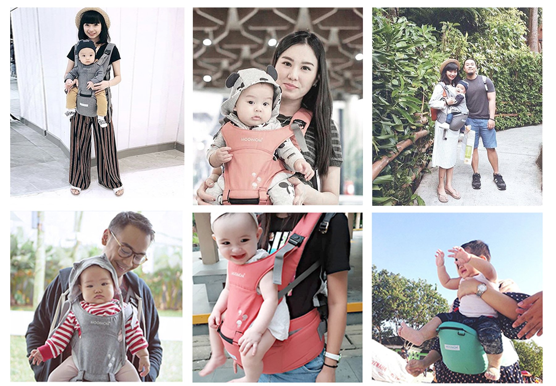 MOOIMOM Lightweight Hip Seat Carrier description image