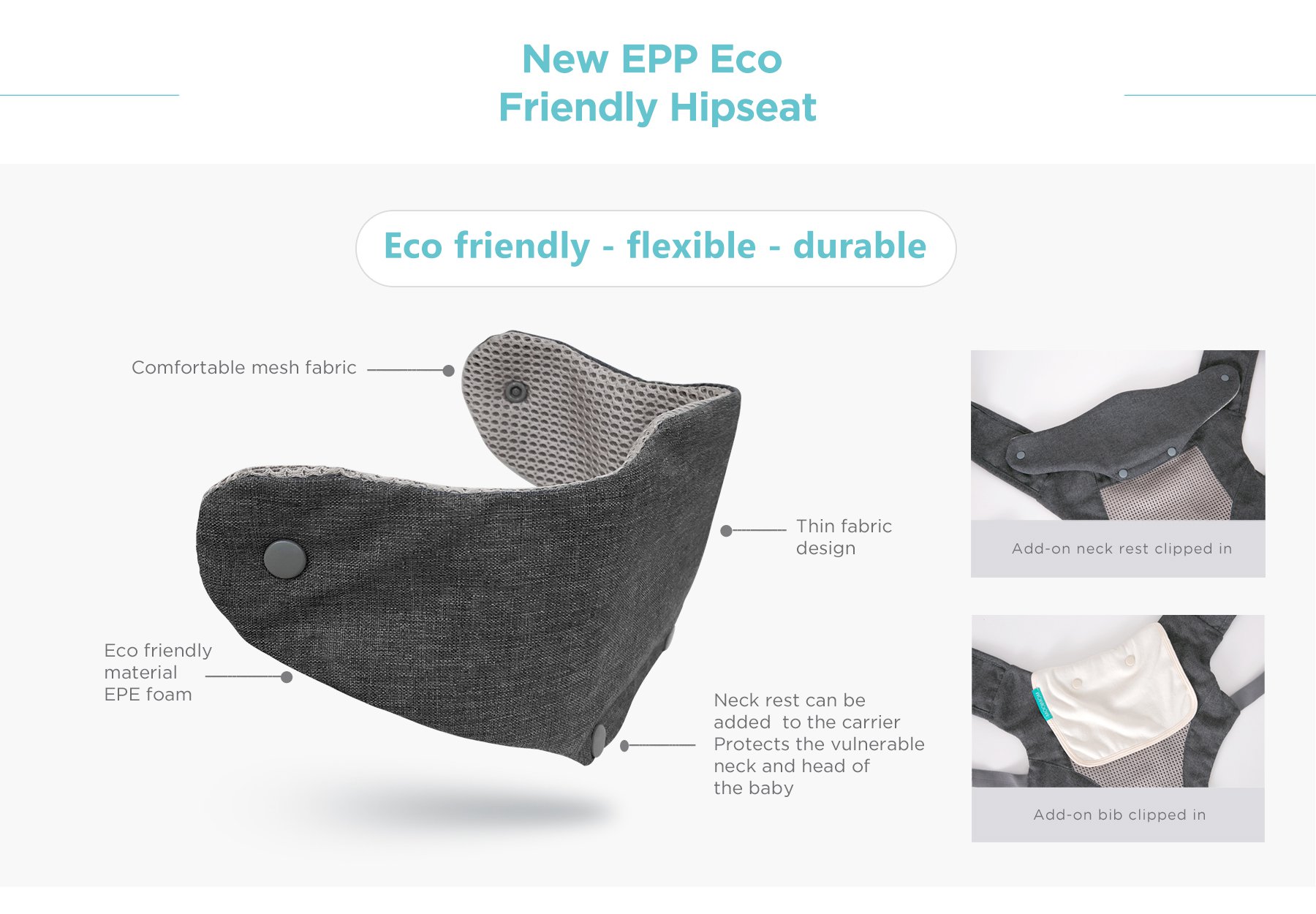 MOOIMOM Breathable Hip Seat Carrier description image