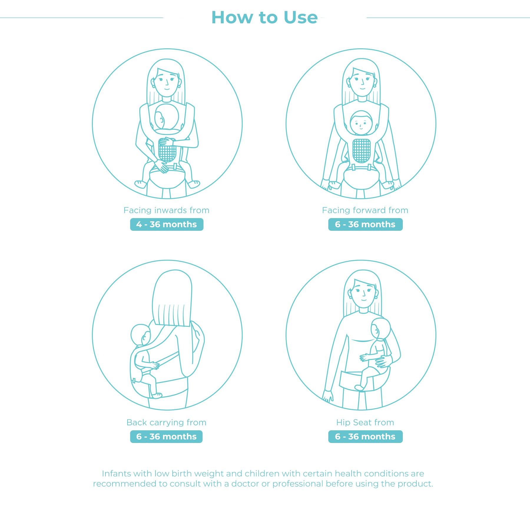 MOOIMOM Casual Hip Seat Carrier description image