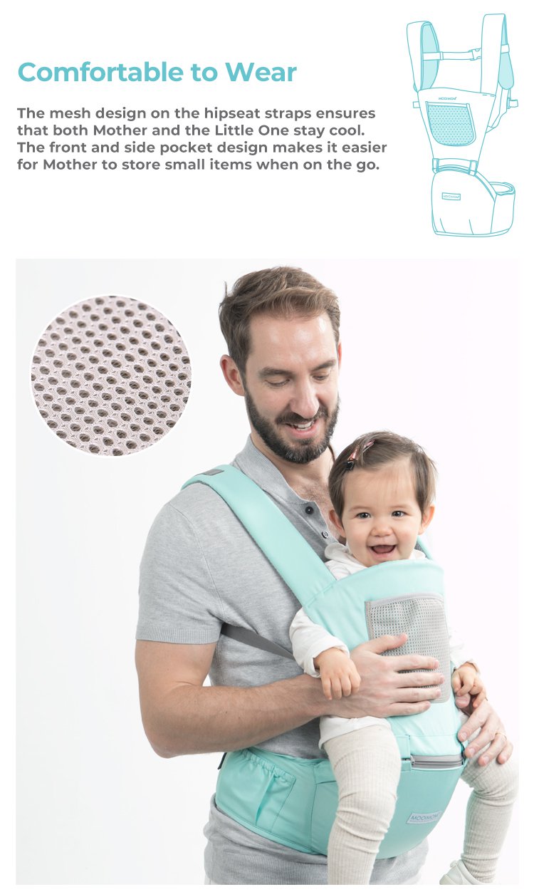 MOOIMOM Casual Hip Seat Carrier description image