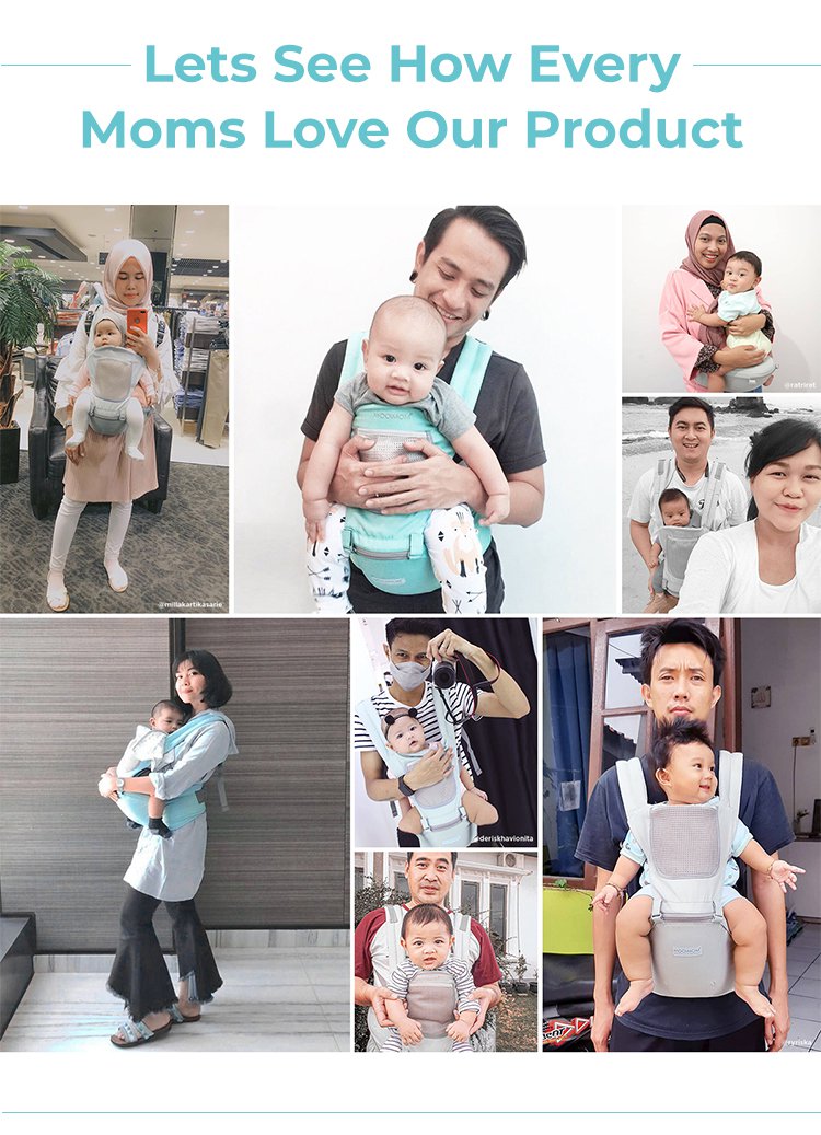 MOOIMOM Casual Hip Seat Carrier description image