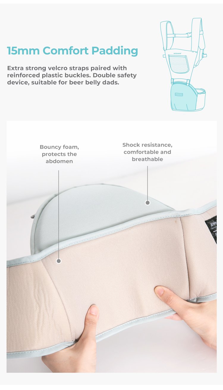 MOOIMOM Casual Hip Seat Carrier description image