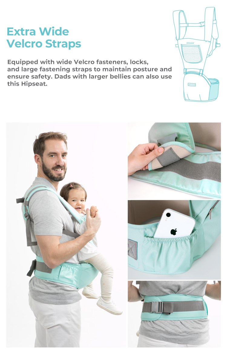 MOOIMOM Casual Hip Seat Carrier description image