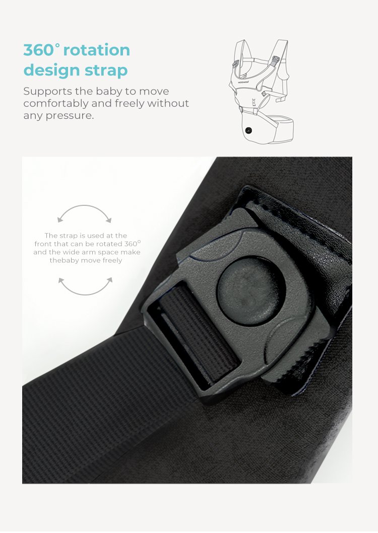 Nero Bianco Hipseat Carrier description image
