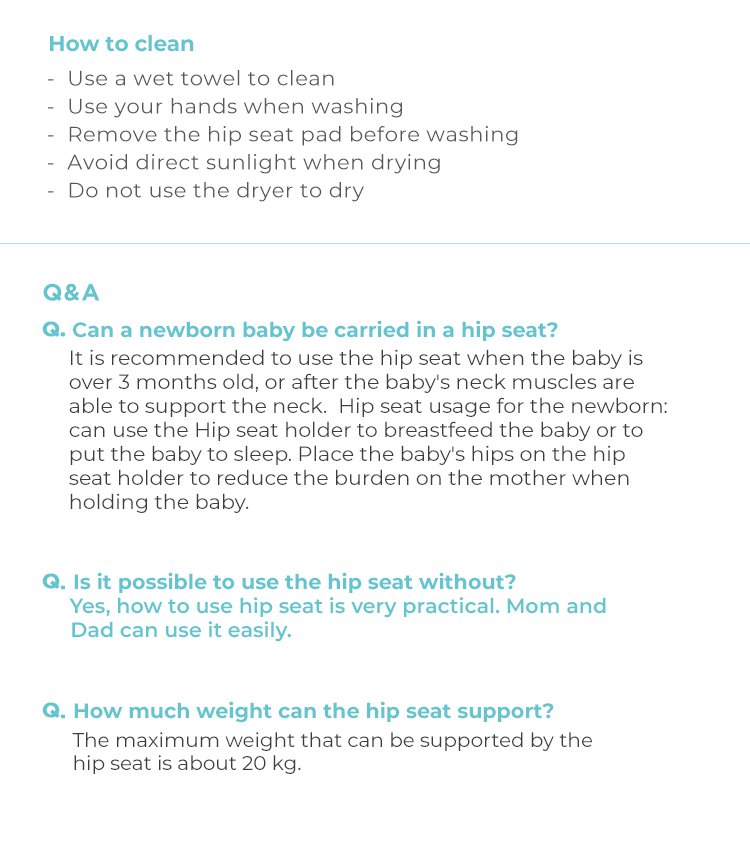 Nero Bianco Hipseat Carrier description image