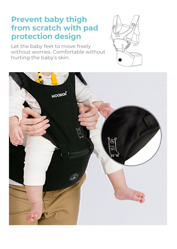 Nero Bianco Hipseat Carrier description image