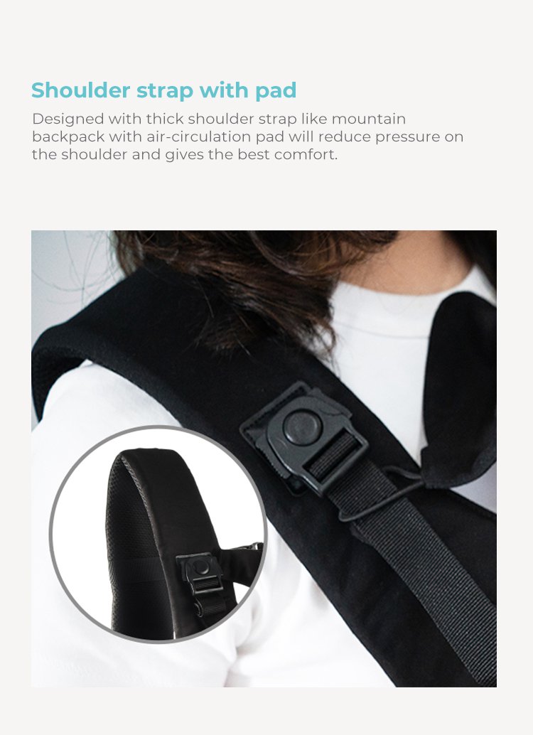 Nero Bianco Hipseat Carrier description image