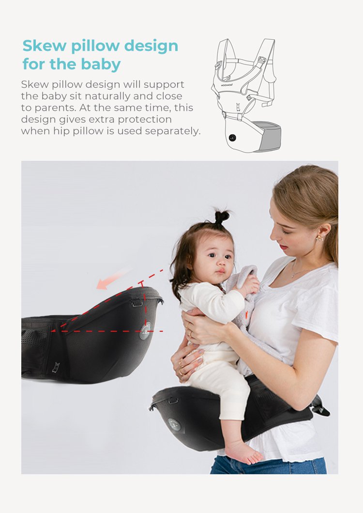 Nero Bianco Hipseat Carrier description image