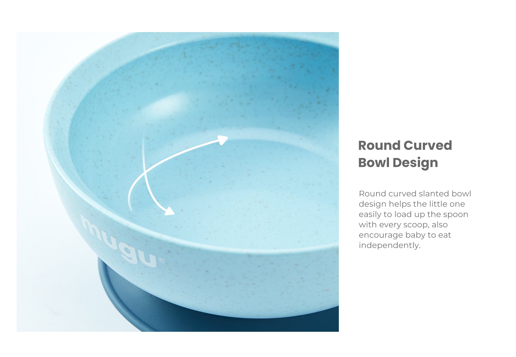 mugu wheat straw antispill suction bowl 340ml description image