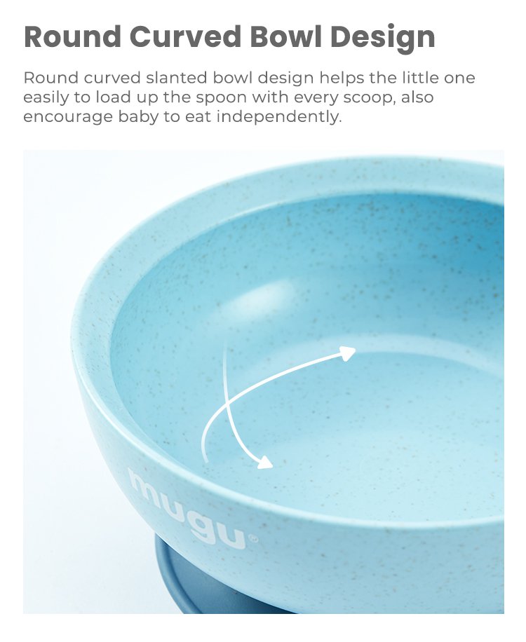 mugu wheat straw antispill suction bowl 340ml description image