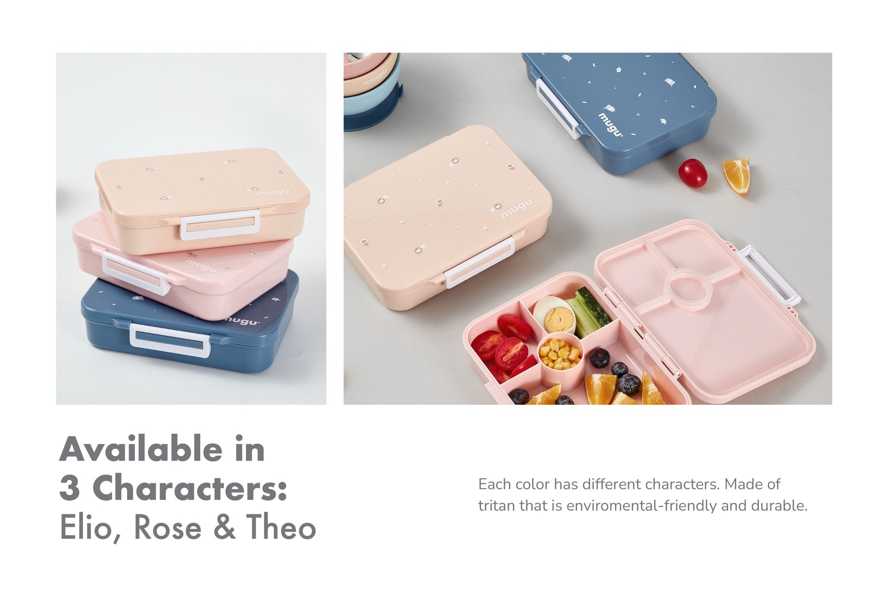mugu Tritan Bento Box description image
