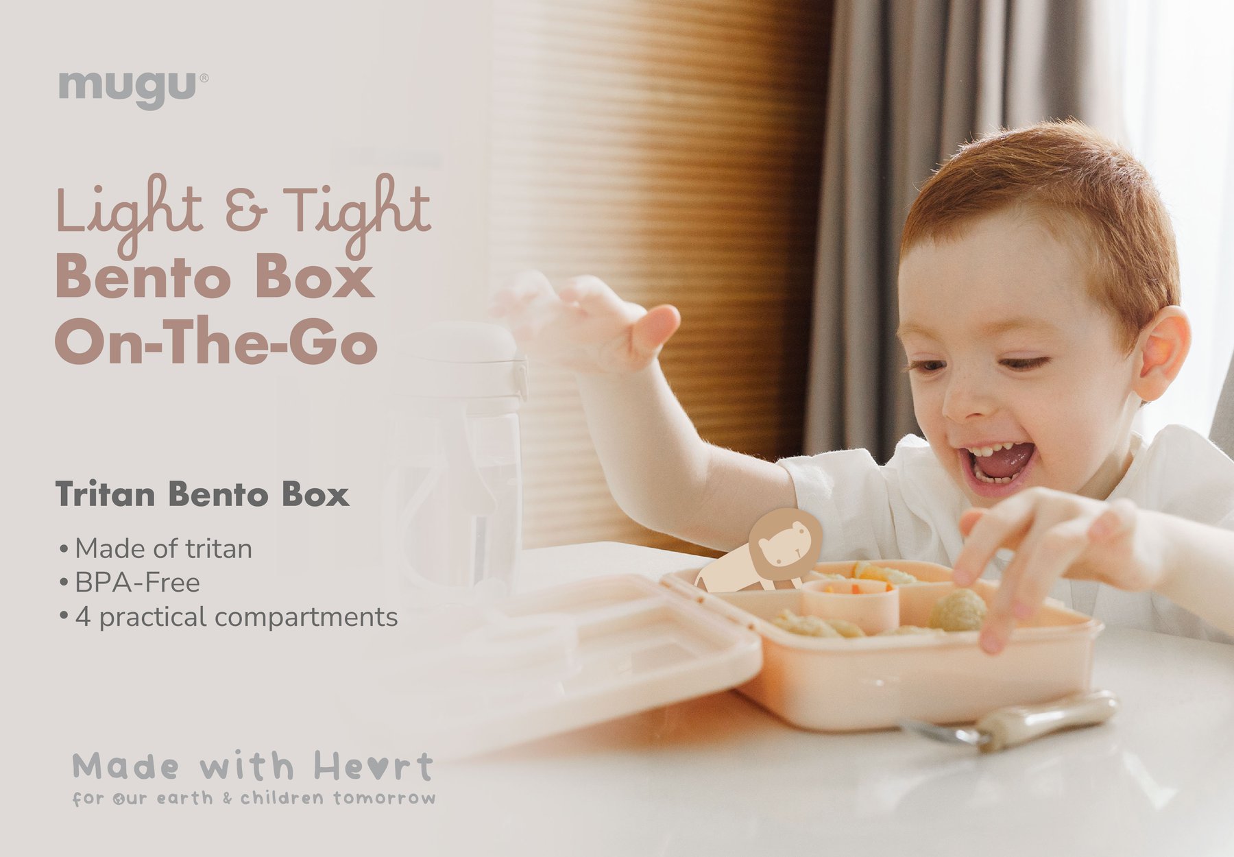 mugu Tritan Bento Box description image