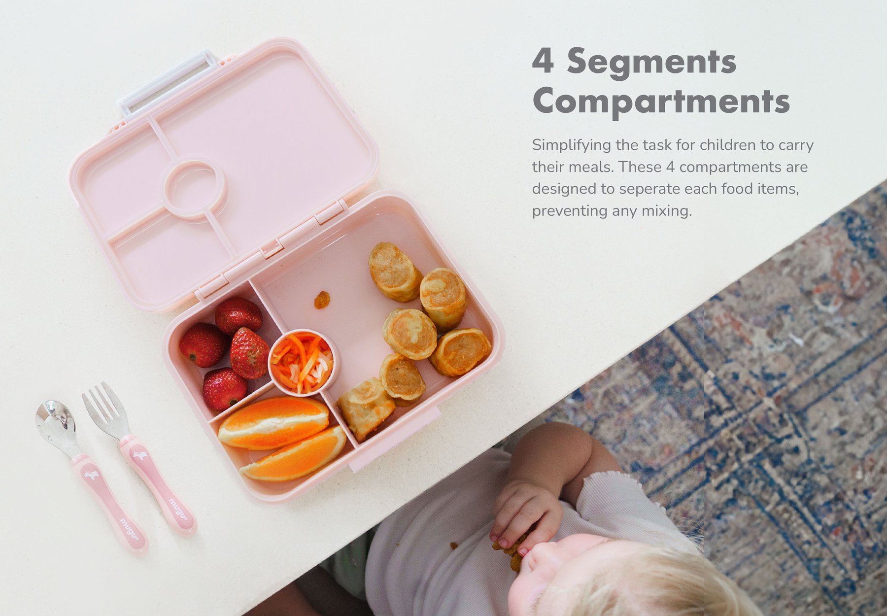 mugu Tritan Bento Box description image