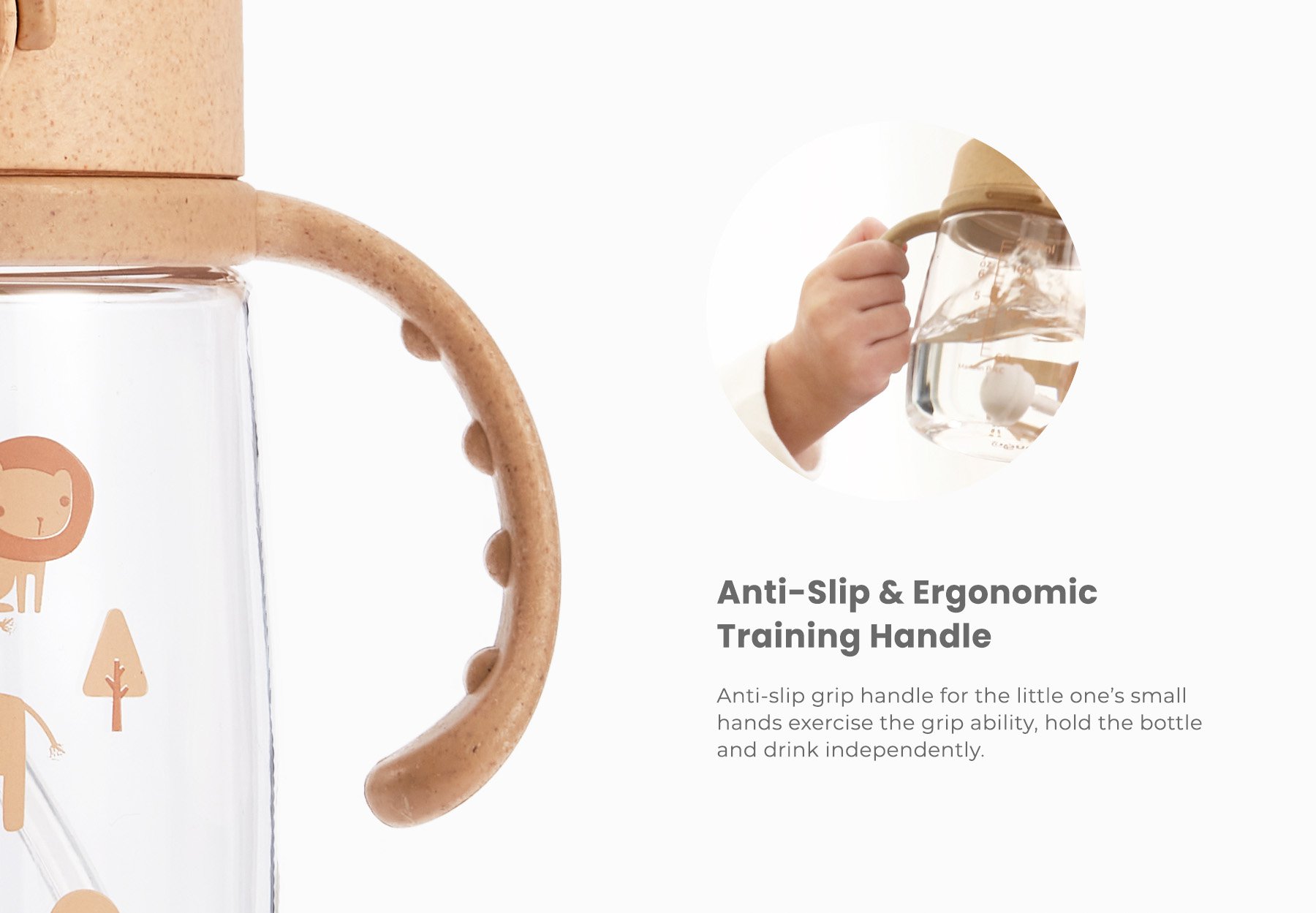 mugu wheat straw tritan training bottle 350ml description image