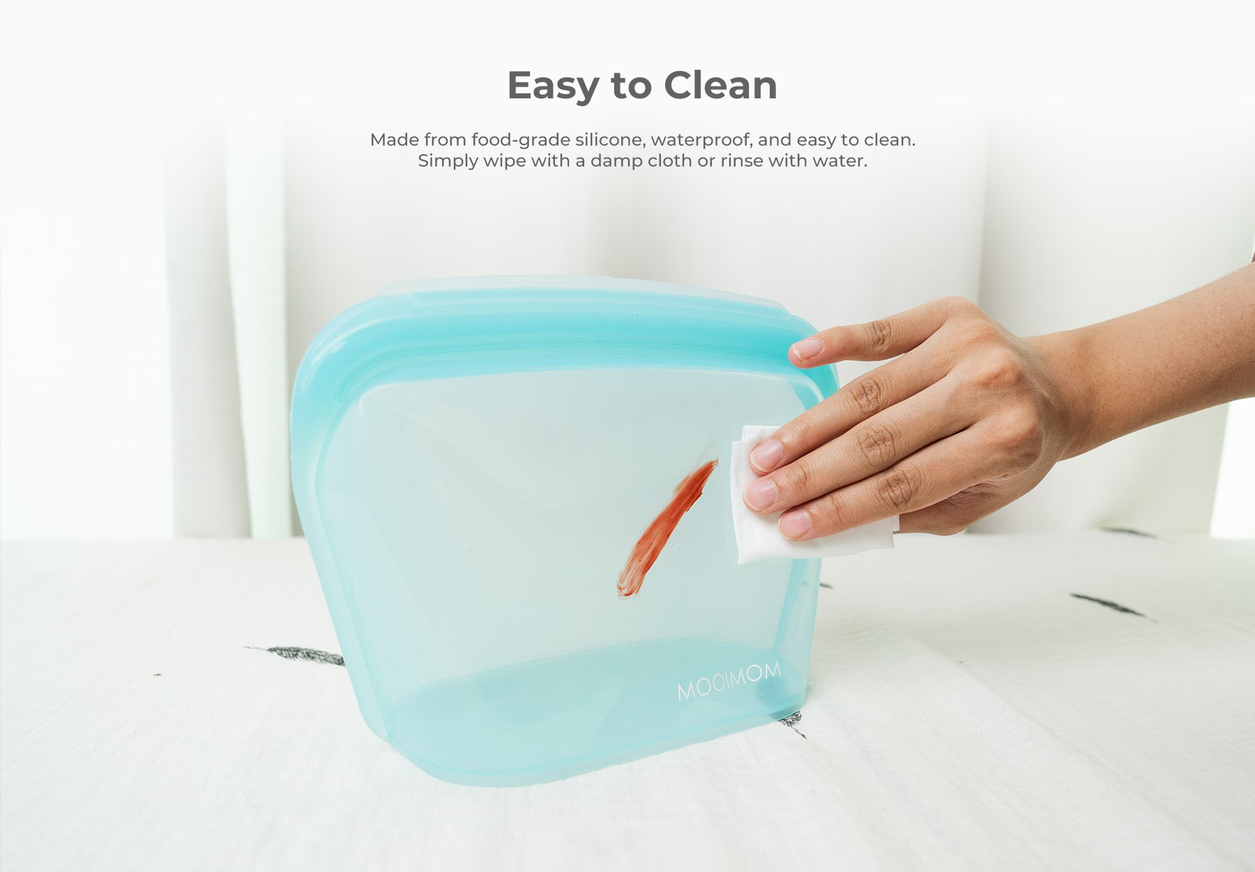 MOOIMOM Multipurpose Silicone Pouch description image