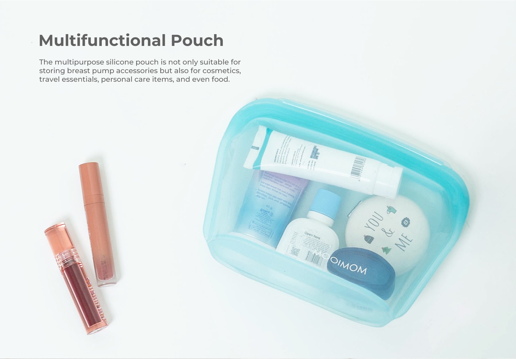 MOOIMOM Multipurpose Silicone Pouch description image