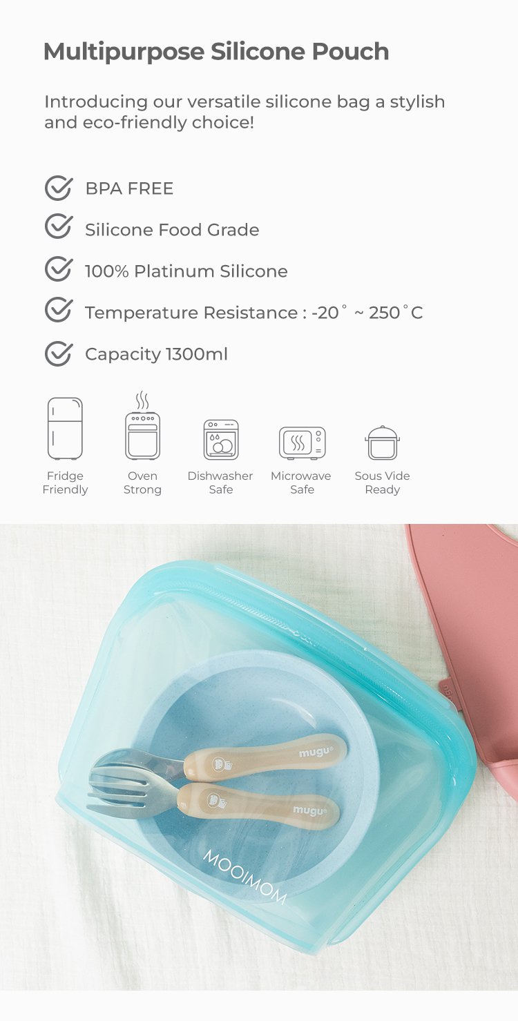 MOOIMOM Multipurpose Silicone Pouch description image