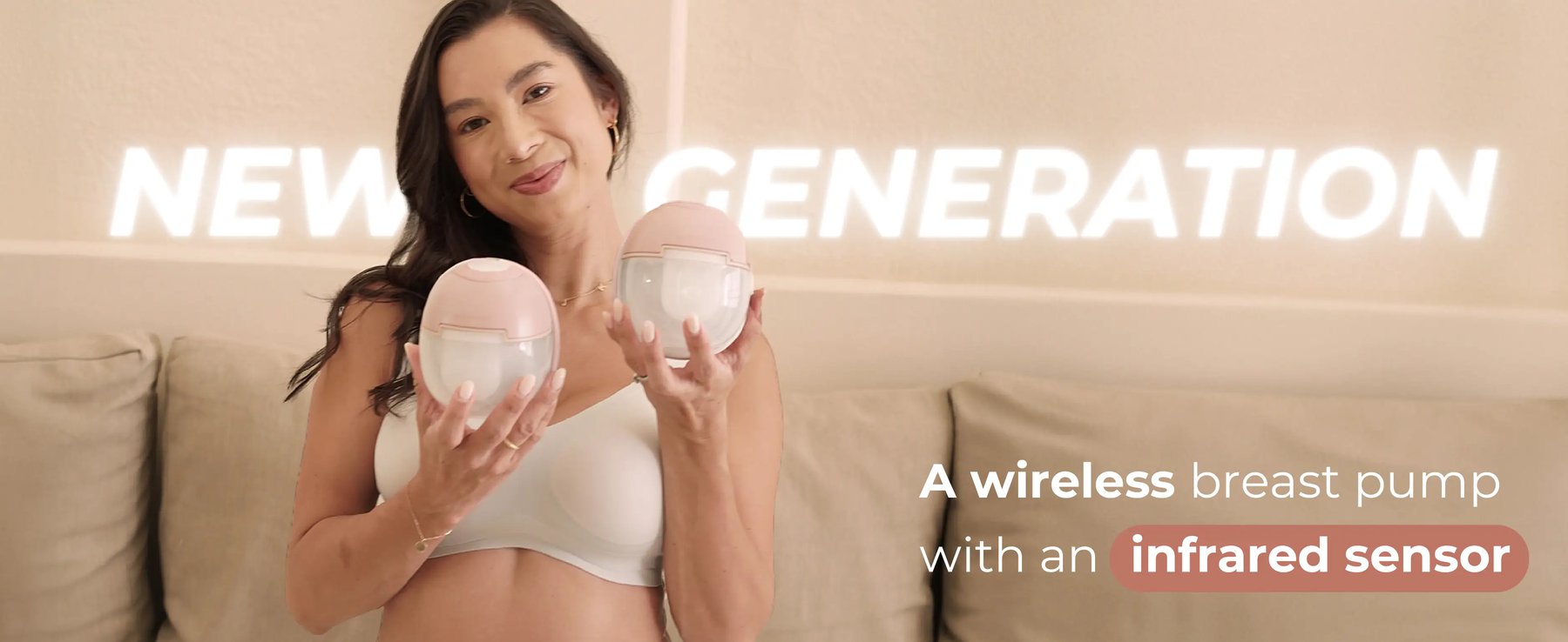 MOOIMOM X1 Ultra Smart Hands Free Electric Breast Pump 1 Pcs description image