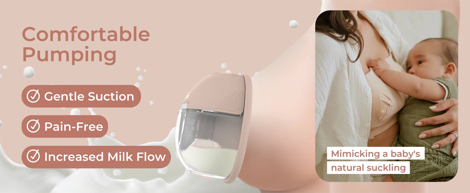 MOOIMOM X1 Ultra Smart Hands Free Electric Breast Pump 1 Pcs description image