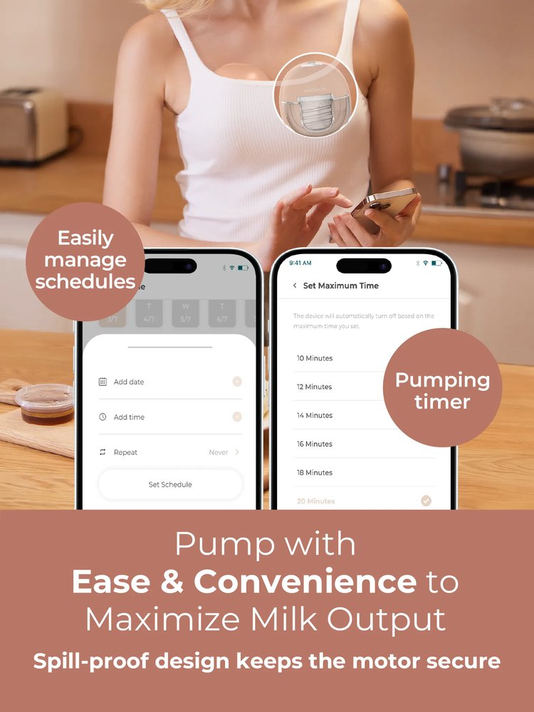 MOOIMOM X1 Ultra Smart Hands Free Electric Breast Pump 1 Pcs description image