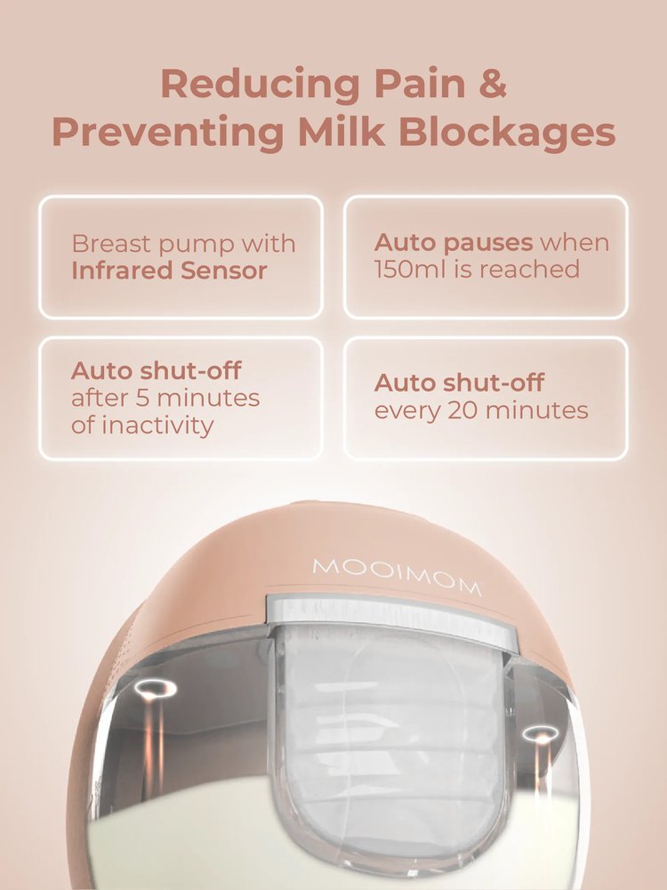 MOOIMOM X1 Ultra Smart Hands Free Electric Breast Pump 1 Pcs description image