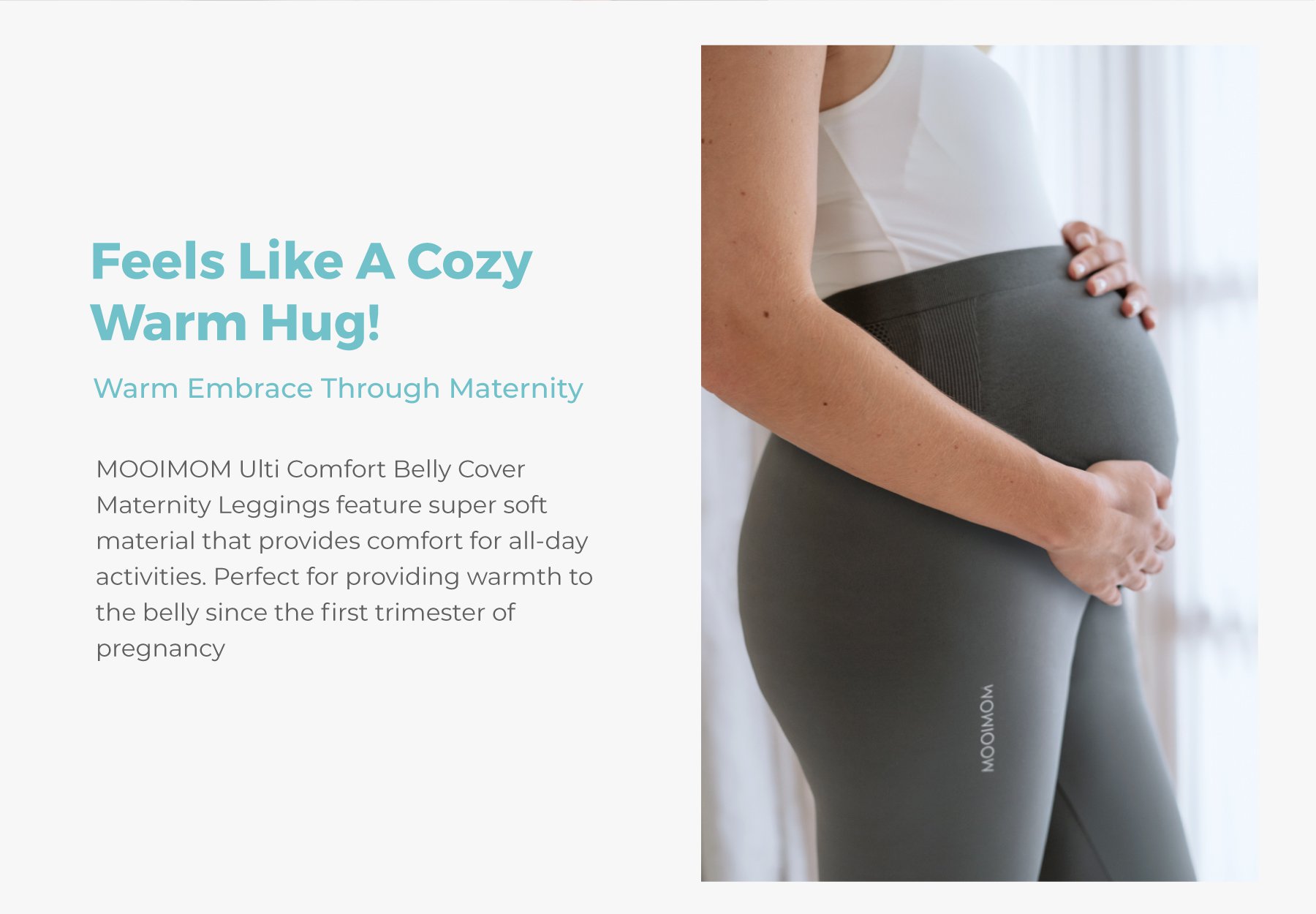 MOOIMOM Ulti Comfort Belly Cover Maternity Leggings (Long) description image