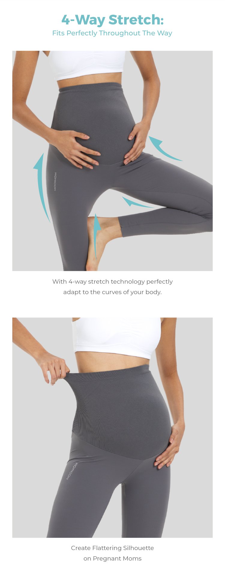 MOOIMOM Ulti Comfort Belly Cover Maternity Leggings (Long) description image