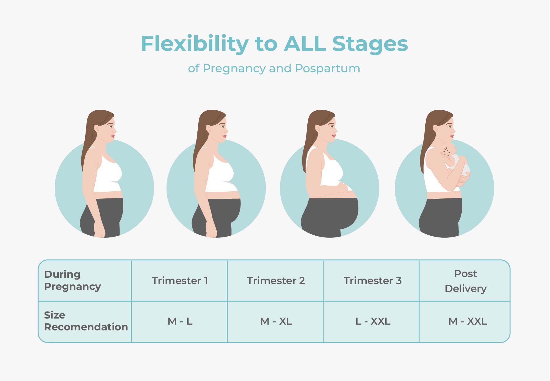MOOIMOM Active Belly Cover Maternity Leggings (Long) description image
