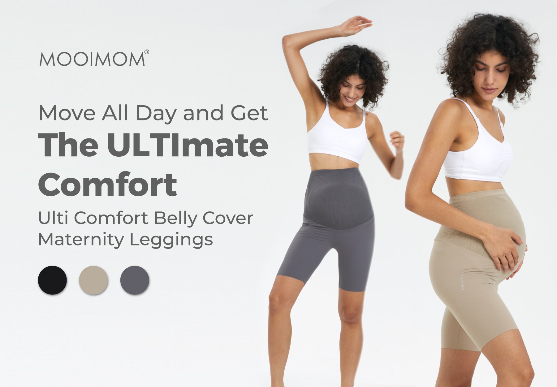 MOOIMOM Ulti Comfort Belly Cover Maternity Leggings (Short) description image