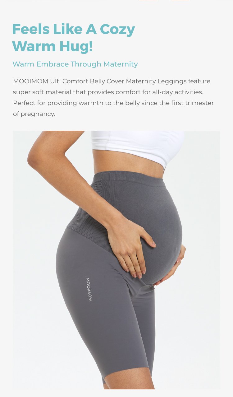 MOOIMOM Ulti Comfort Belly Cover Maternity Leggings (Short) description image